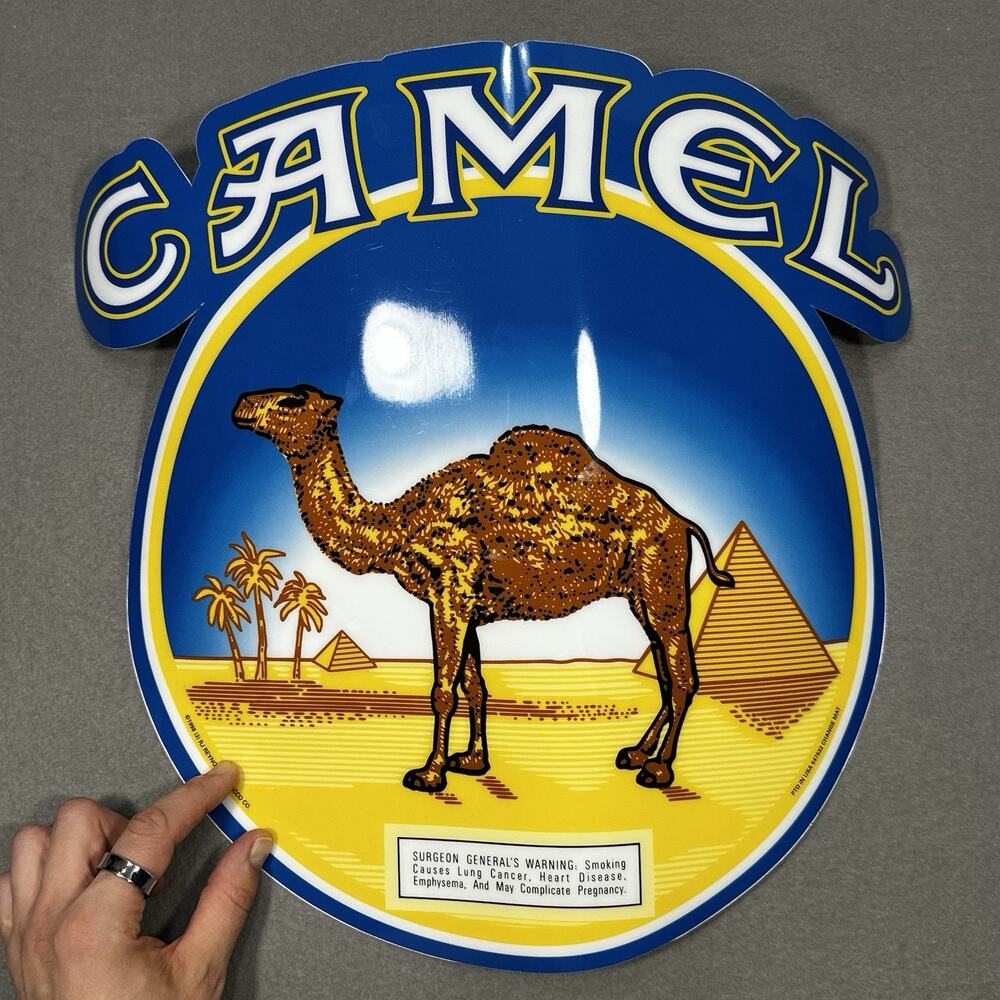 Camel 1998 Cigarettes Large Pyramid Advertising Sticker Decal R.J. Reynolds VTG